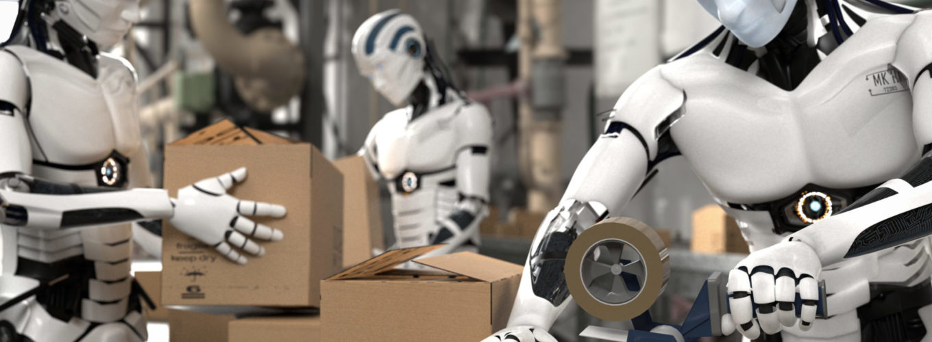 Robots as warehouse workers in packaging and picking